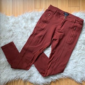 Jeggings with Suede Detail